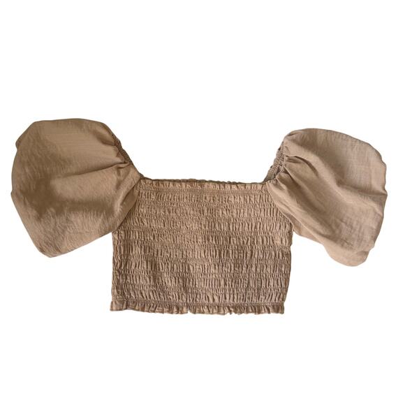 Altar'd State Tops - Altar'd State Puff Sleeve Crop Top